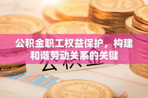 沅江公积金职工权益保护，构建和谐劳动关系的关键
